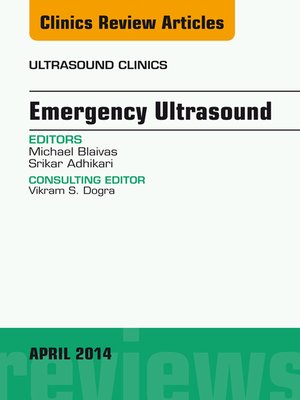 cover image of Emergency Medicine, an Issue of Ultrasound Clinics